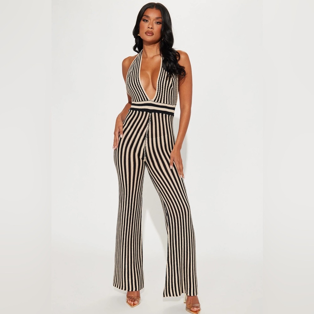NWT Fashion Nova Crochet Jumpsuit